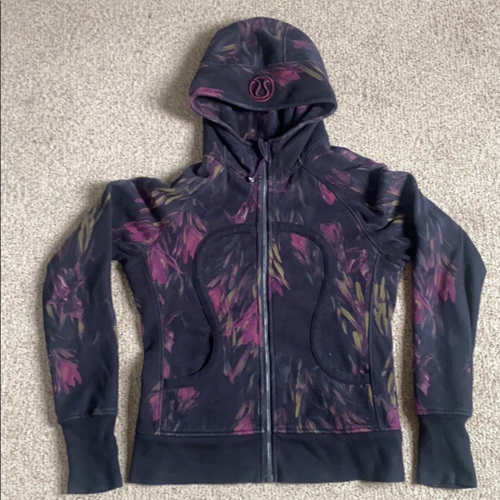 Limited edition lululemon watercolor scuba hoodie